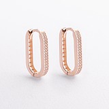 Золотые серьги с куб. циркониями, 1796266