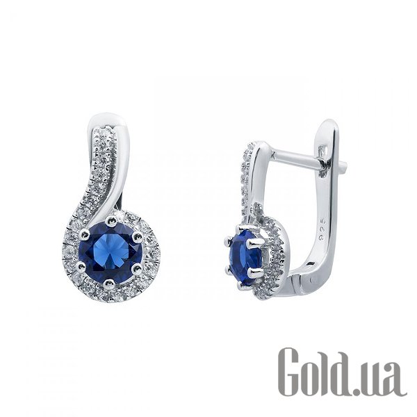 

Серьги Lurie Jewelry, Серебряные серьги с куб. циркониями