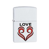 Zippo Зажигалка Love Theme White Matte 29193, 1528491