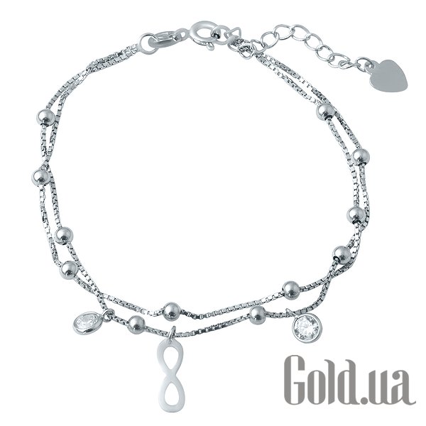 

Женские браслеты Fresh Jewelry, Женский серебряный браслет с куб. циркониями, 17