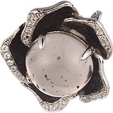 Срібний кулон з кварцом, емаллю і куб. цирконіями, 1650347