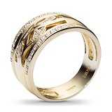 Золотое обручальное кольцо с бриллиантами, 1685163