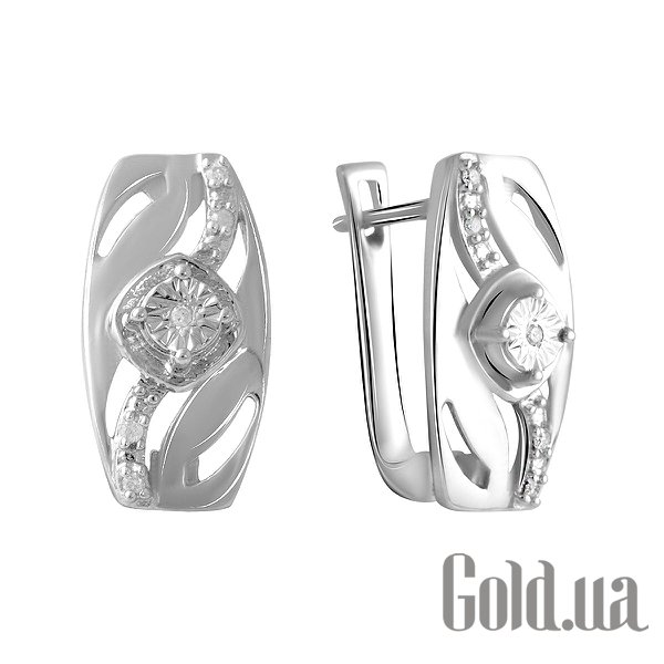 

Серьги Fresh Jewelry, Серебряные серьги с бриллиантами