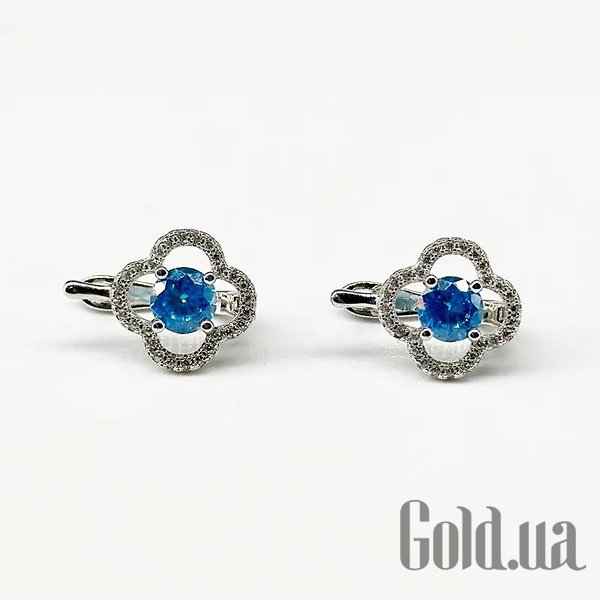 

Серьги Silvex925, Серебряные серьги с куб. циркониями