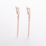 Золотые серьги с куб. циркониями, 1796267