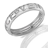 Versace Золотое обручальное кольцо с бриллиантами, 013484