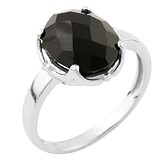 Женское серебряное кольцо с ониксом, 1375404