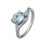 Женское серебряное кольцо с топазом, 1516460
