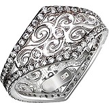 Женское серебряное кольцо с куб. циркониями, 1620908