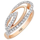 Женское золотое кольцо с бриллиантами, 1627052
