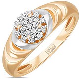 Золотое кольцо с бриллиантами, 1703340