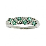 Женское серебряное кольцо с изумрудами, 1716908