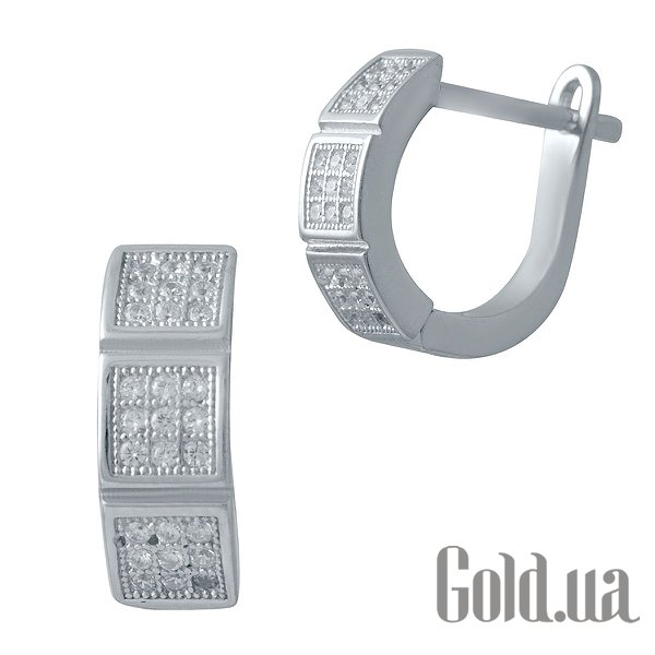

Серьги Fresh Jewelry, Серебряные серьги с куб. циркониями