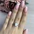 Женское серебряное кольцо с опалом и куб. циркониями - фото 3