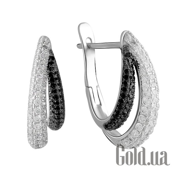 

Серьги Fresh Jewelry, Серебряные серьги с куб. циркониями