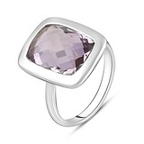 Женское серебряное кольцо с аметистом (2116790), фото