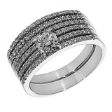 Женское золотое кольцо с бриллиантами, 1783468