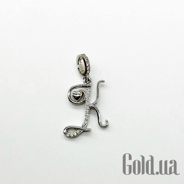 

Кулон-буква Silvex925, Серебряный кулон с куб. циркониями