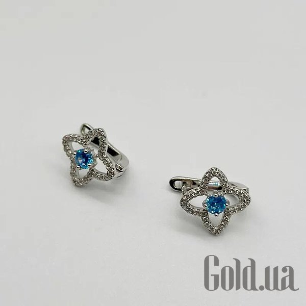 

Серьги Silvex925, Серебряные серьги с куб. циркониями
