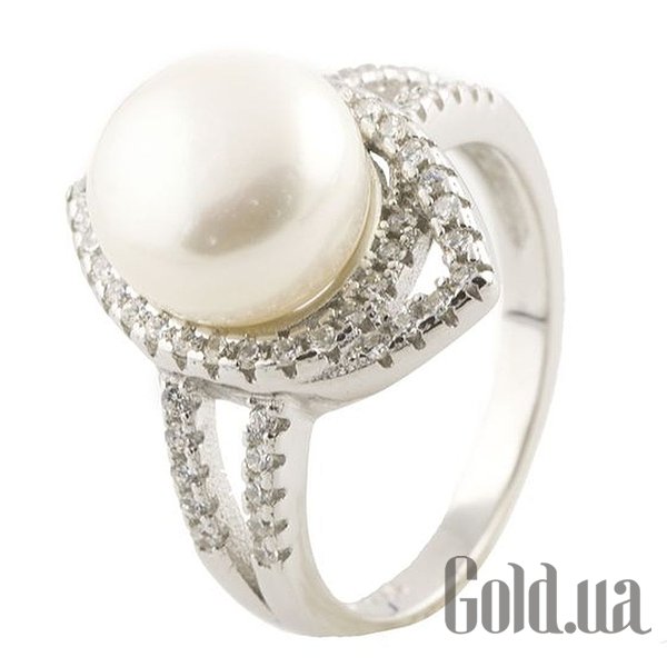 

Женские кольца Fresh Jewelry, Женское серебряное кольцо с жемчугом и куб. циркониями, 17.5