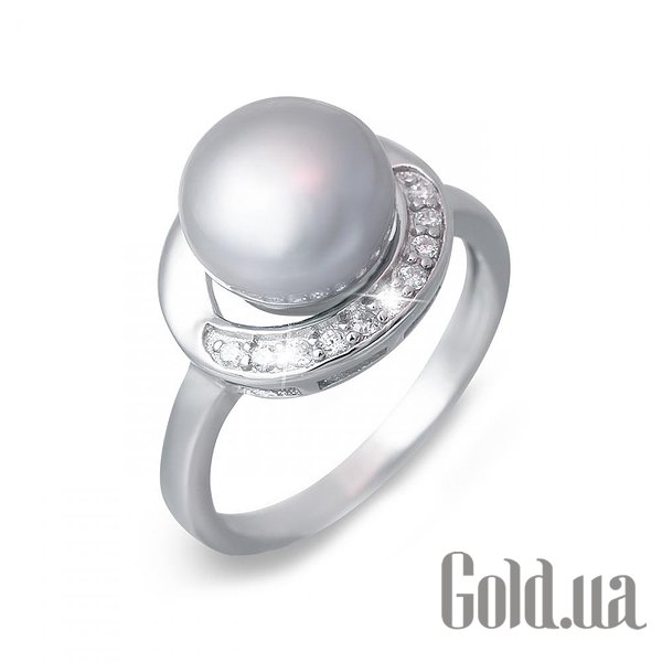 

Женские кольца Lurie Jewelry, Женское серебряное кольцо с жемчугом и куб. циркониями, 18.5