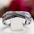 Женское серебряное кольцо с куб. циркониями в позолоте - фото 2