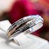 Женское серебряное кольцо с куб. циркониями в позолоте - фото 3