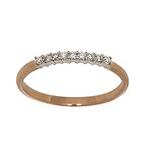 Золотое обручальное кольцо с бриллиантами, 1538733
