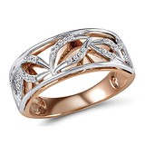 Женское золотое кольцо с бриллиантами, 1549485