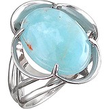 Женское серебряное кольцо с топазом, 1611949