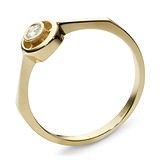 Золотое кольцо с куб. цирконием, 1615277