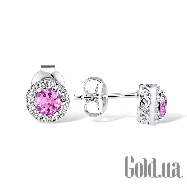 

Серьги-гвоздики Lurie Jewelry, Серебряные серьги с хрусталем и куб. циркониями