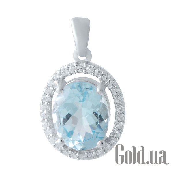 

Женские кулоны Fresh Jewelry, Серебряный кулон с куб. циркониями и топазом