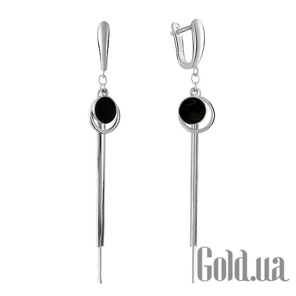 

Серьги с подвесками Fresh Jewelry, Серебряные серьги с ониксами