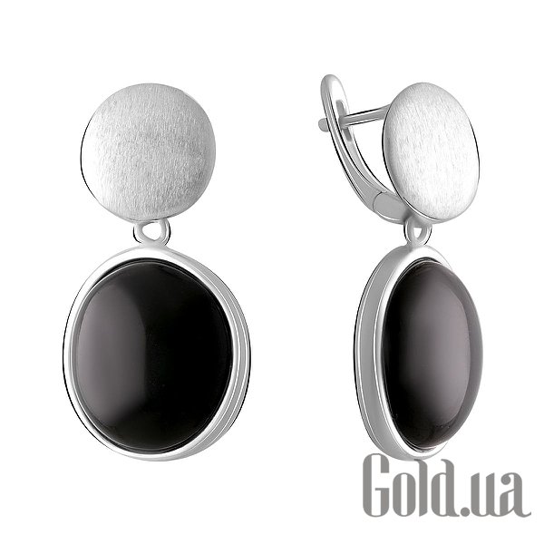 

Серьги с подвесками Fresh Jewelry, Серебряные серьги с ониксами