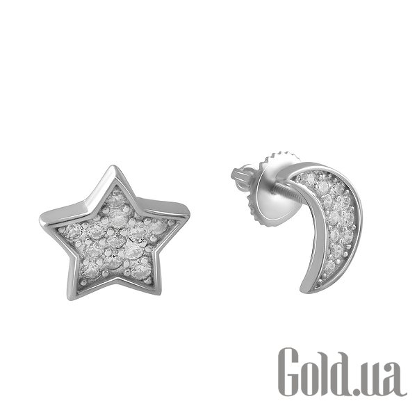 

Серьги-гвоздики Fresh Jewelry, Серебряные серьги с куб. циркониями