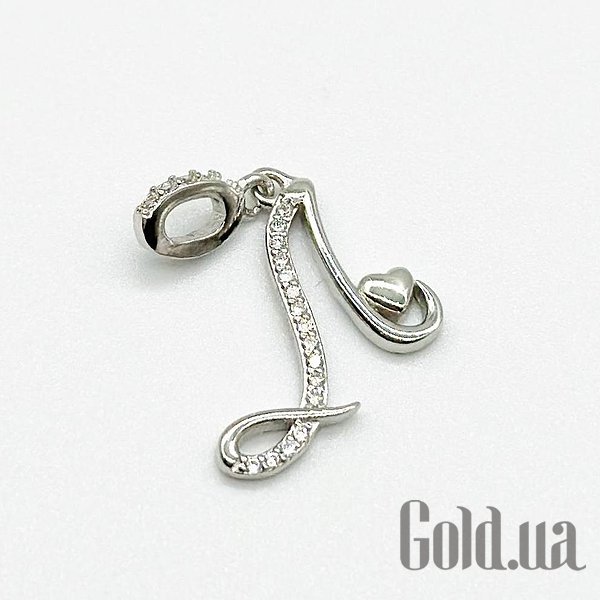 

Кулон-буква Silvex925, Серебряный кулон с куб. циркониями