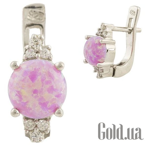 

Серьги Fresh Jewelry, Серебряные серьги с опалами и куб. циркониями