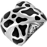 Женское серебряное кольцо с каучуком, 1525166