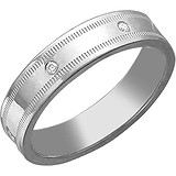 Серебряное обручальное кольцо с куб. циркониями, 1553326