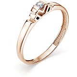 Золотое кольцо с бриллиантом, 1605806