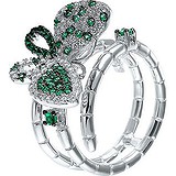 Женское серебряное кольцо с куб. циркониями, 1609390