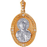 Золотий кулон з куб. цирконіями, 1611438