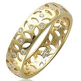 Золотое обручальное кольцо с бриллиантами, 1612974