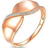 Женское золотое кольцо с бриллиантами, 1628590