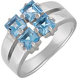 Женское серебряное кольцо с топазами, 1654702