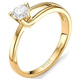 Золотое кольцо с бриллиантом, 1659822