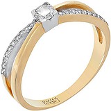 Золотое кольцо с бриллиантами, 1662894