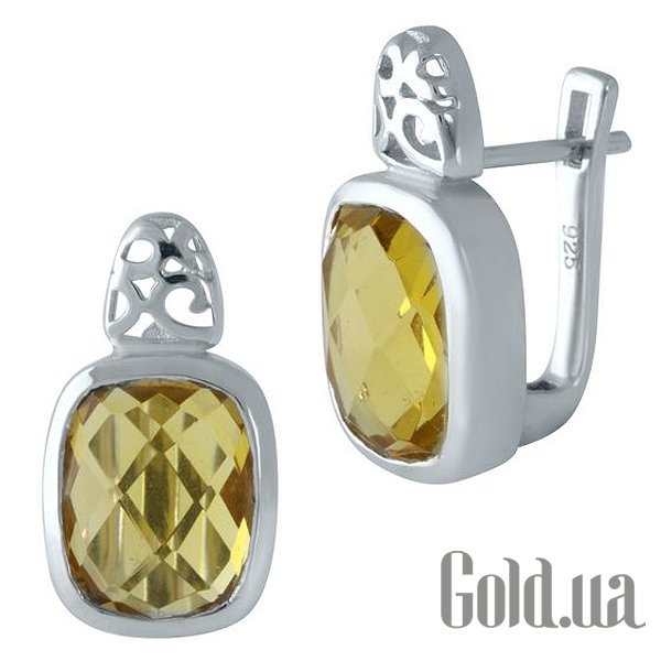 

Серьги Fresh Jewelry, Серебряные серьги с синт. цитринами