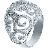 Женское серебряное кольцо с куб. циркониями, 1670318